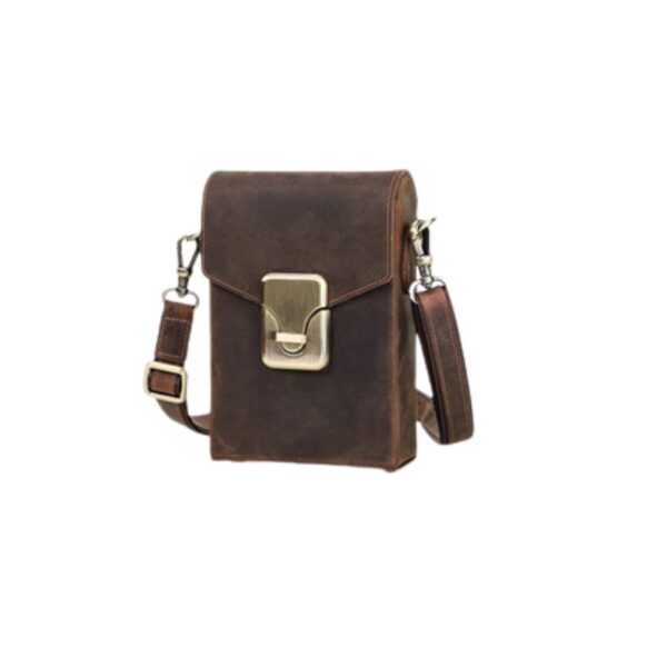 Bolsa Carteira Masculina em Couro – Marrom - Imagem 2