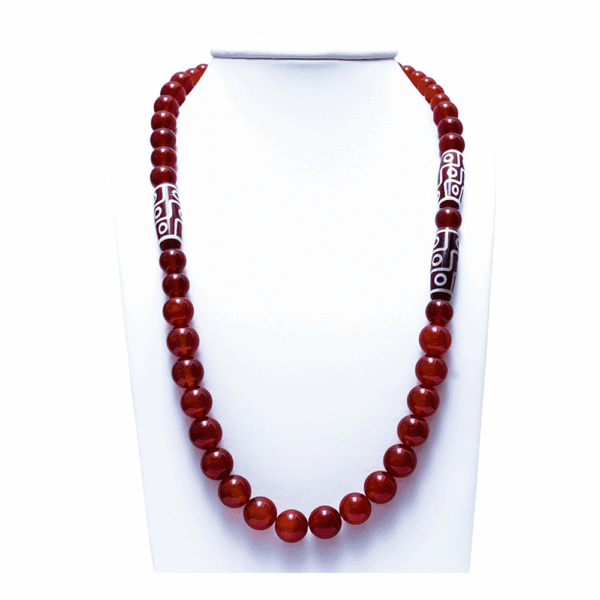Set of Necklace and Earrings made with Agate stone