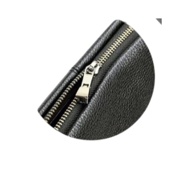 Men's Leather Briefcase - Black with Hand Strap and Code - Image 3