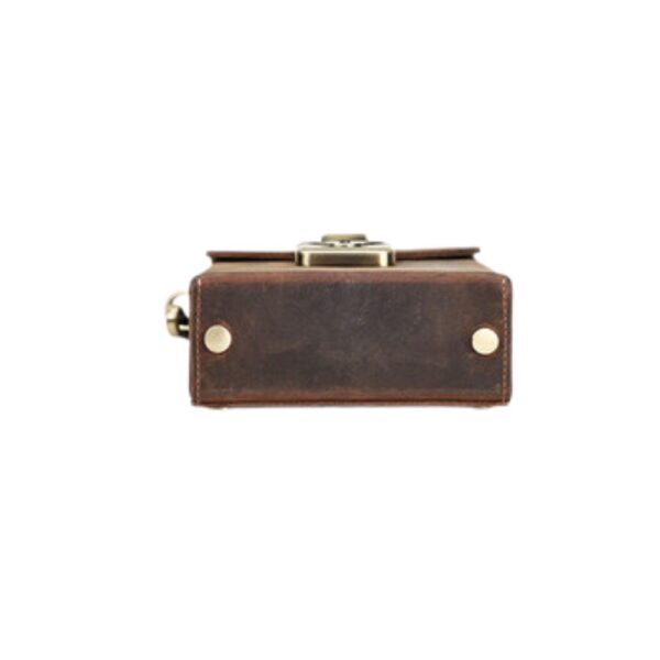 Bolsa Carteira Masculina em Couro – Marrom - Imagem 3