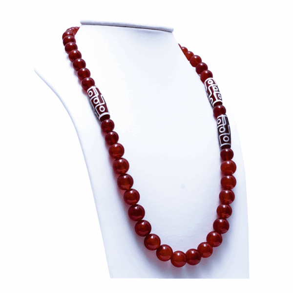 Set of Necklace and Earrings made with Agate stone - Image 3