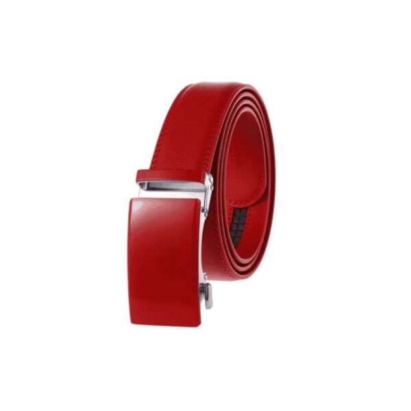JANYO Men's Belt with Automatic and Pin Buckle - Premium Synthetic Leather - Image 2