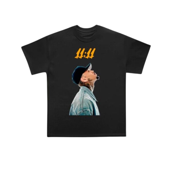 T-shirt Unissexo "11:11" Preta com Design Exclusivo – Moda Consciente