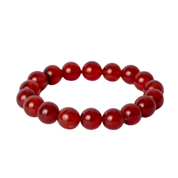 Pulseira de Ágata Laranja 6mm - Energia e Vitalidade Natural
