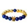 Pulseira de Lápis Lazúli 6mm - Elegância e Proteção