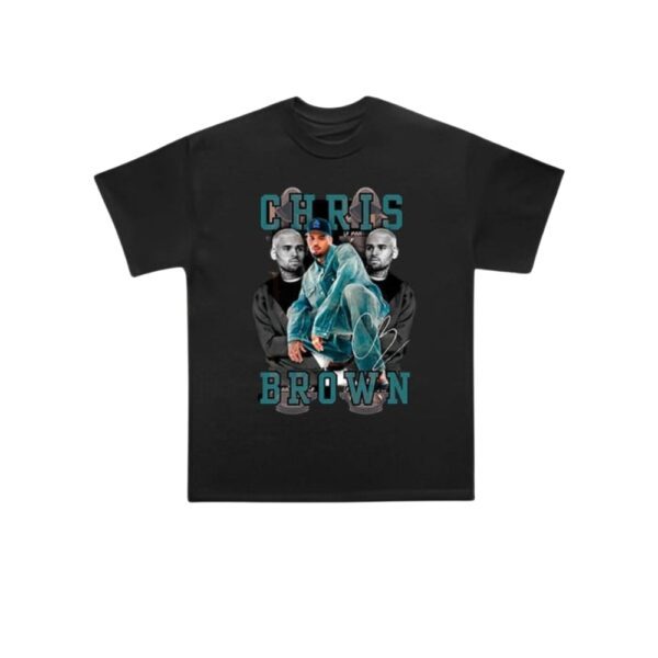 T-shirt Unissexo "Chris Brown" Preta com Design Exclusivo – Streetwear Premium