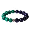 Pulseira Malaquita e Olho de Tigre 6mm - Proteção e Equilíbrio