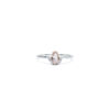 Silver Ring with Morganite and Topazes – Peach Toned Delicacy