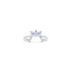 Silver Ring with White Topaz – Classic Sparkle with Royal Touch