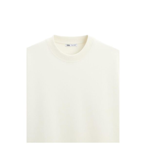 Zara Moletom Estrutura Interlock: Conforto e Estilo em Uma Só Peça - Image 4