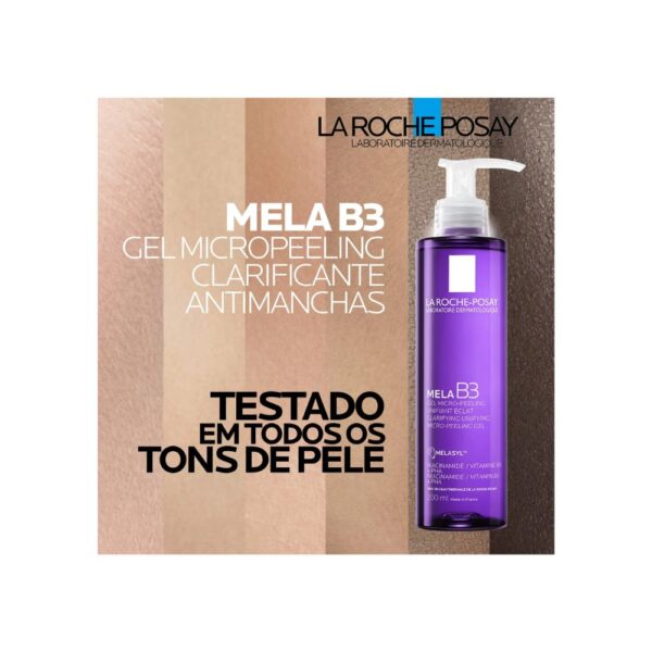 LA ROCHE POSAY Mela B3 Gel de Limpeza de Rosto Esfoliante Antimancha - Imagem 3
