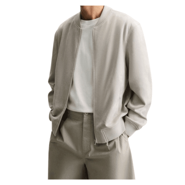 Pull&Bear Quilted Bomber Jacket: Sustainable Style and Comfort - Image 3